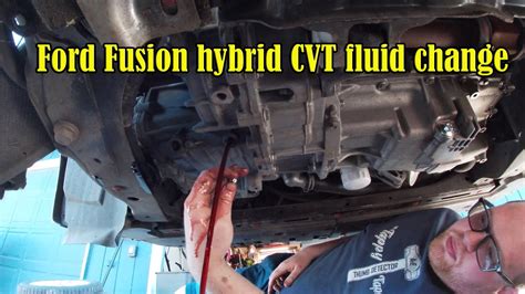 Of course, You're not going to heed this advice, but we're legally required to put that disclaimer. . 2013 ford fusion hybrid transmission fluid change